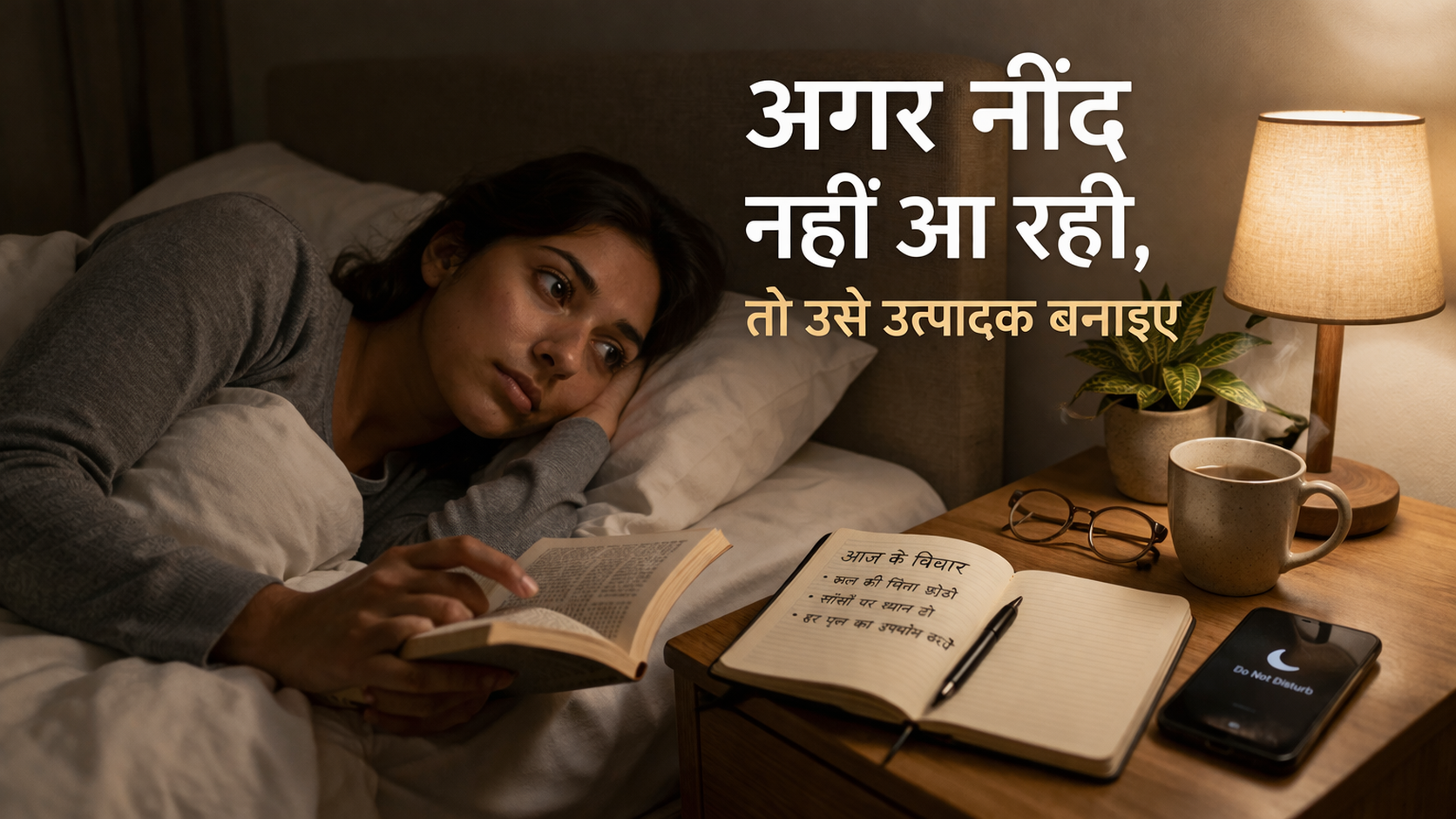 अगर नींद नहीं आ रही? इसे Productive कैसे बनाएं + बेहतर नींद के आसान उपाय